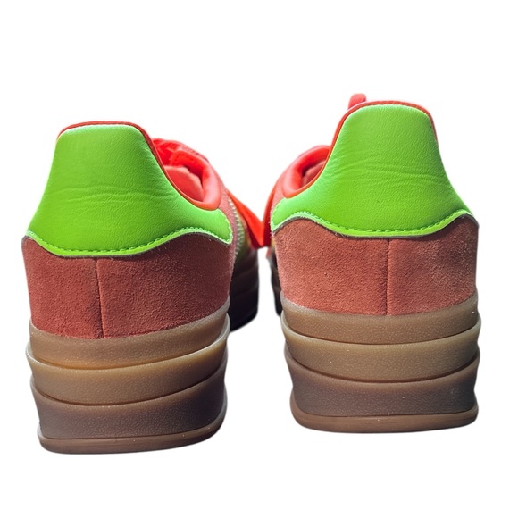 Adidas w’s orange platform gazelles 9.5 - Picture 8 of 11